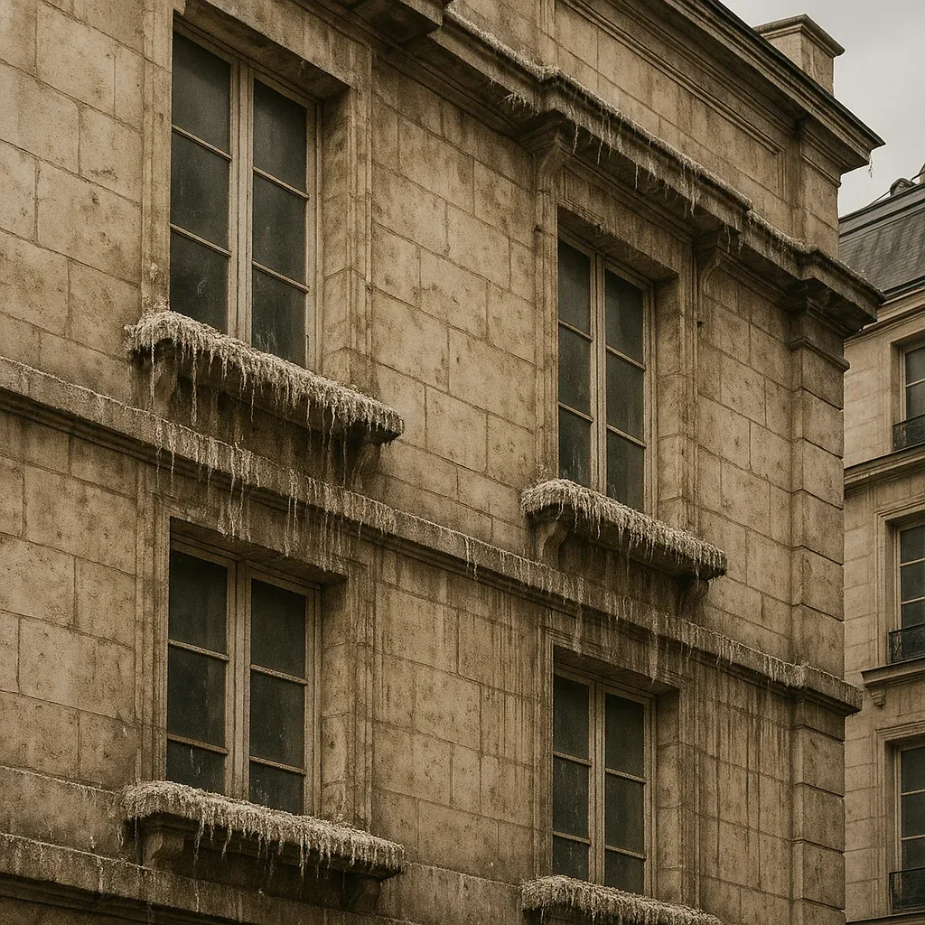 Avant — Façade d'immeuble résidentiel — Paris 13e